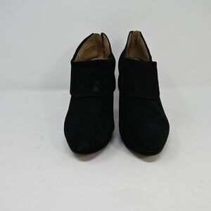Adrienne Vittadini AV-Pasco-1 Black Suede Booties Heels 7M New Crushed Box